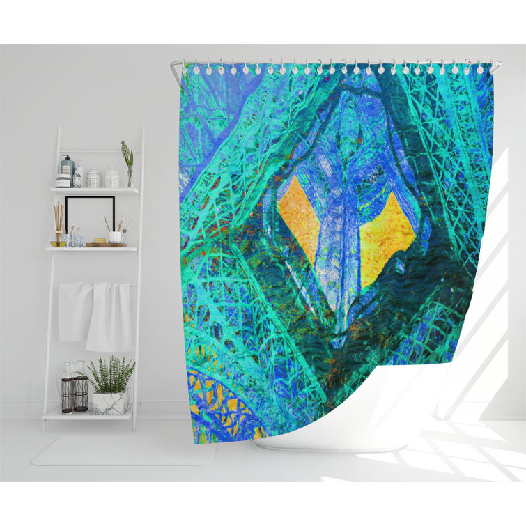 Ebern Designs Dimosthenis Polyester Shower Curtain Set Wayfair.co.uk